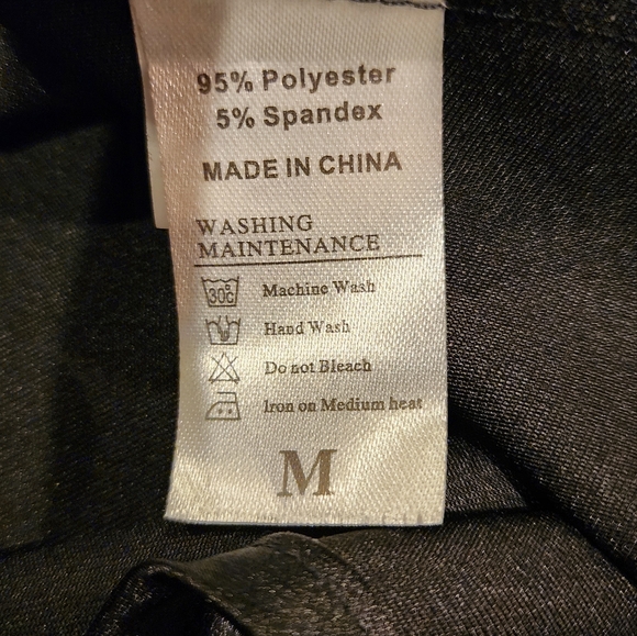 Black satin silk midi skirt - Picture 12 of 15